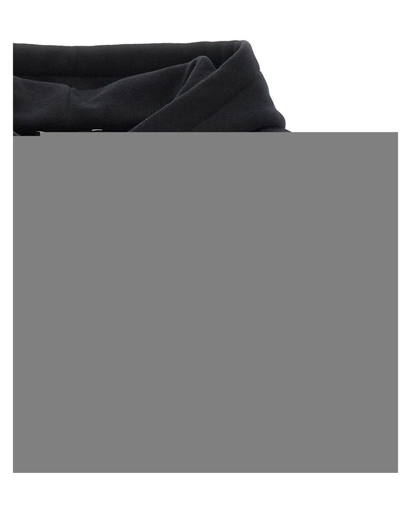 Black Cotton Hoodie 