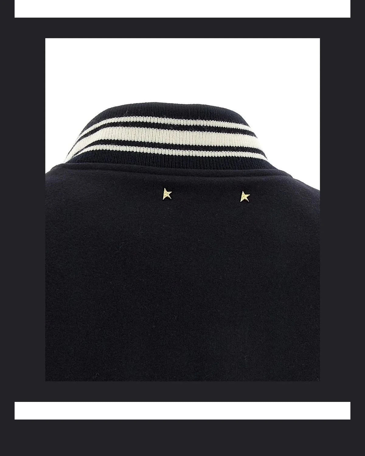 Golden Goose Varsity Jacket in blue, Virgin Wool — view 4
