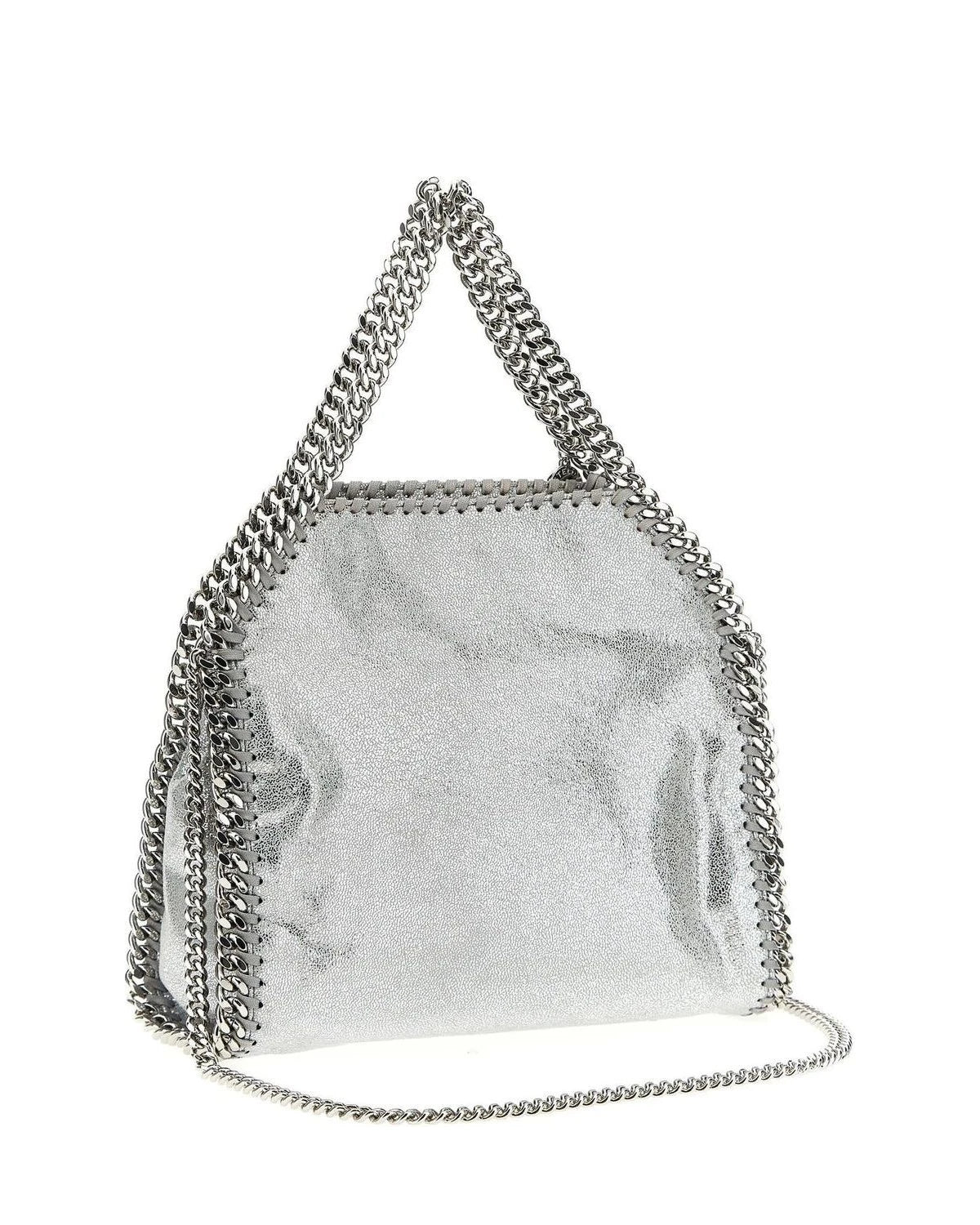 Stella McCartney Shoulder Bag in silver, Polyester — view 2