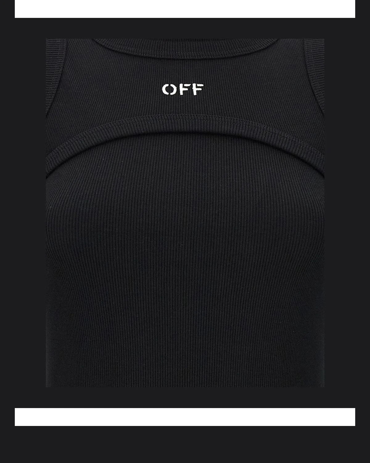 Off-White Dresse in black, Cotton — view 4