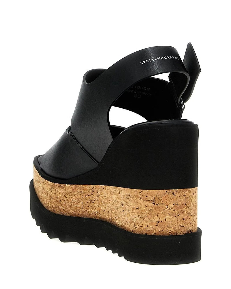 Stella McCartney Wedges in black, Polyester — view 3