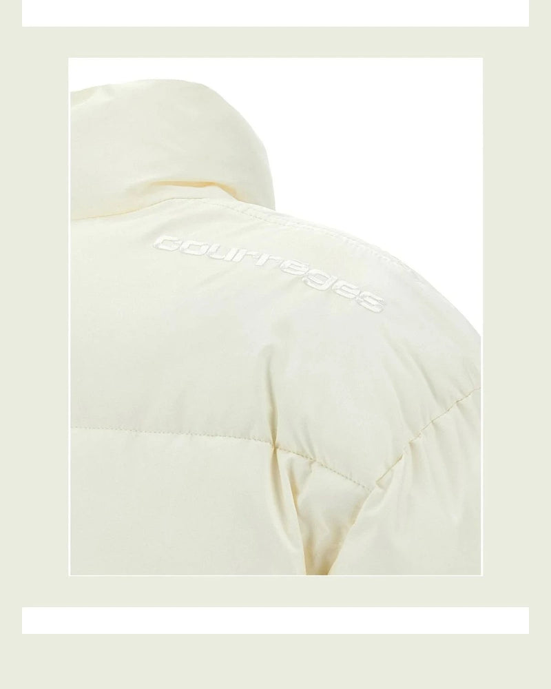 Courrèges Puffer Jacket in white, Polyester — view 4