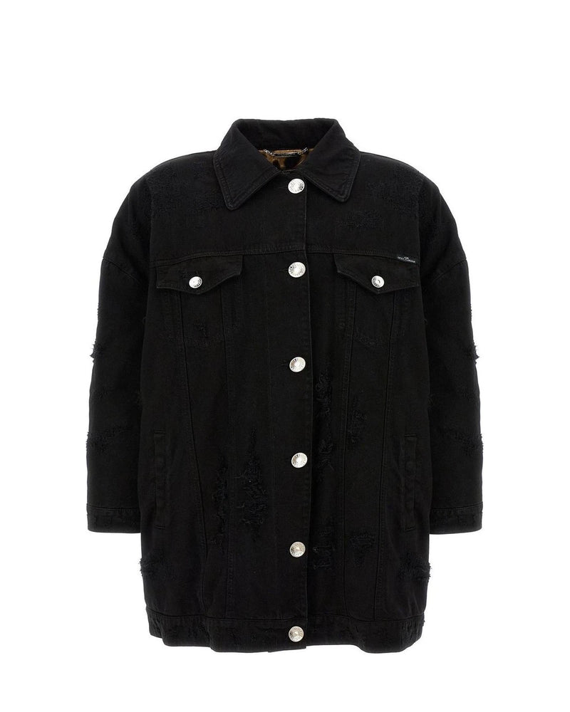Dolce & Gabbana Trucker Jacket in black, Cotton