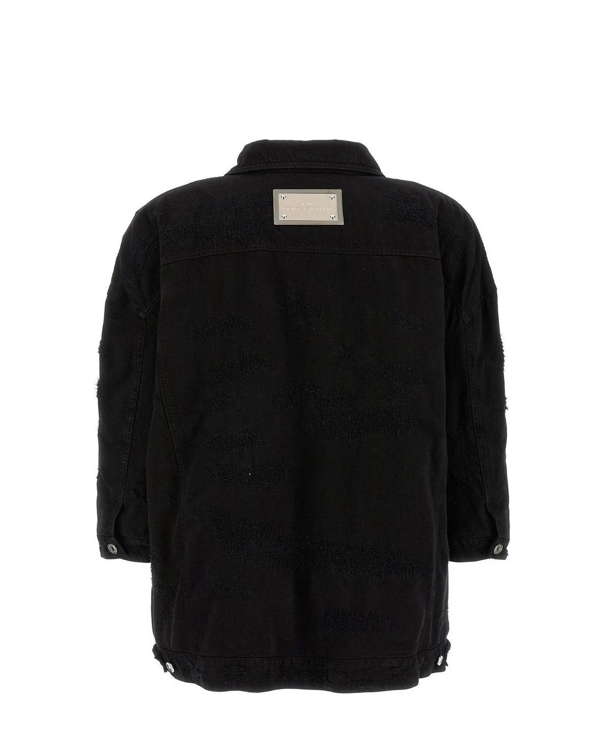 Dolce & Gabbana Trucker Jacket in black, Cotton — view 2