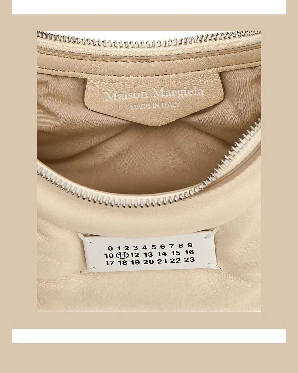 Maison Margiela Shoulder Bag in white, Lamb Leather — view 4
