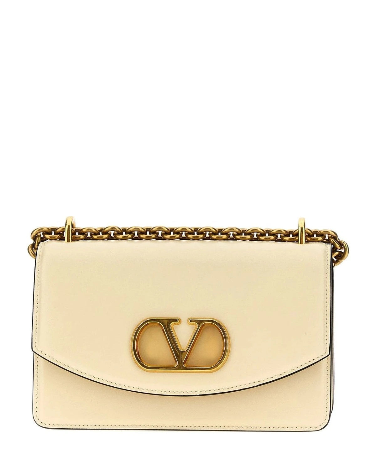 Valentino Garavani Shoulder Bag in white, Calfskin Leather
