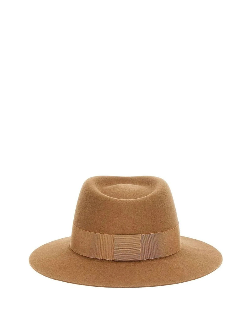 Maison Michel Fedora in brown, Wool Felt — view 3
