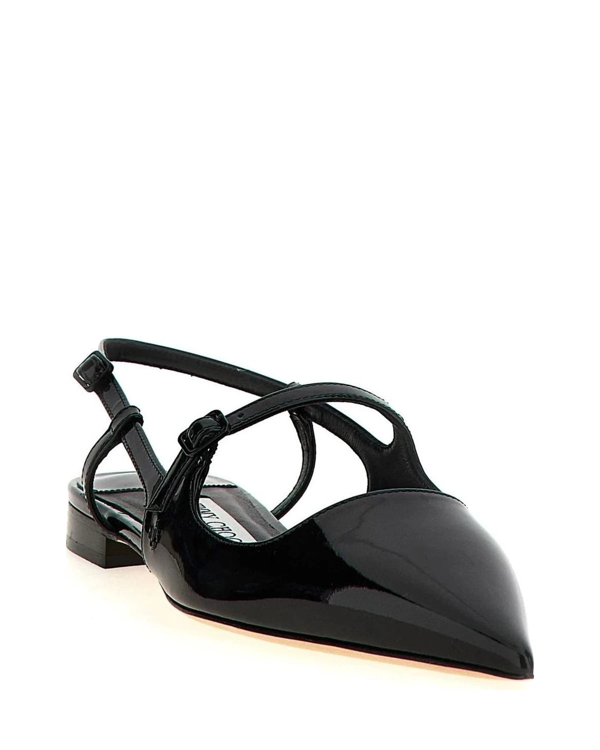 Jimmy Choo Flats in black, Calfskin Leather — view 2
