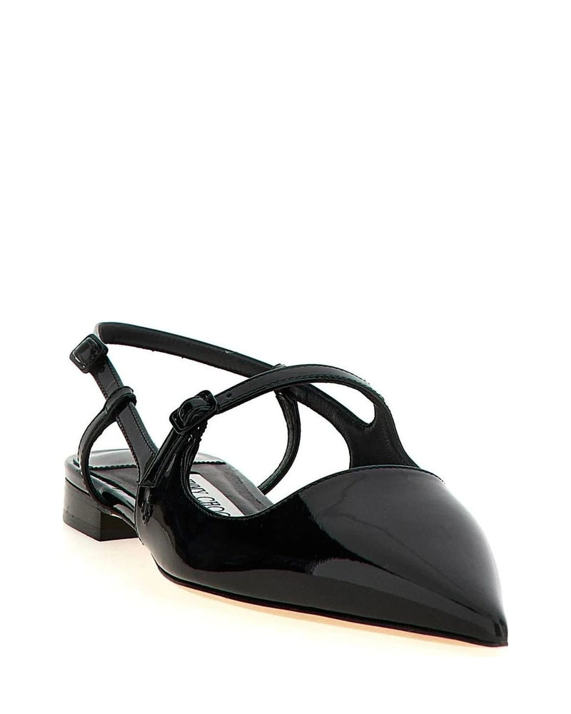 Jimmy Choo Flats in black, Calfskin Leather — view 2