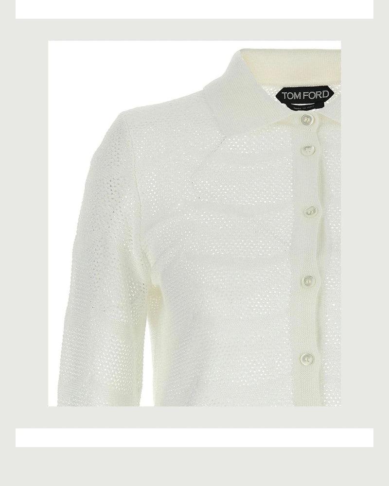 Tom Ford Cardigan in white — view 3