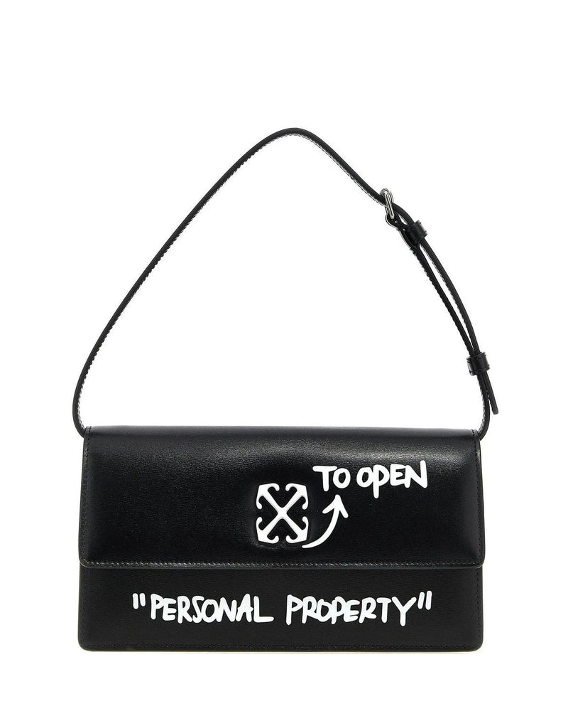 Off-White Shoulder Bag in black, Calfskin Leather