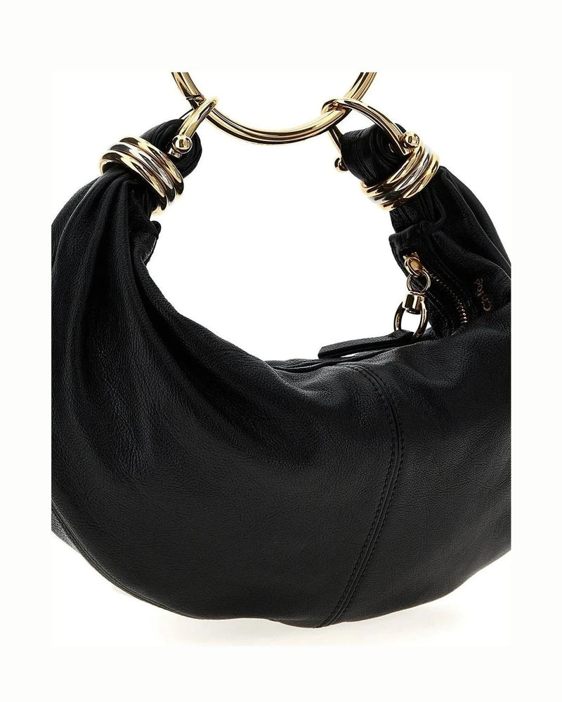 Chloé Hobo Bag in black, Calfskin Leather — view 3