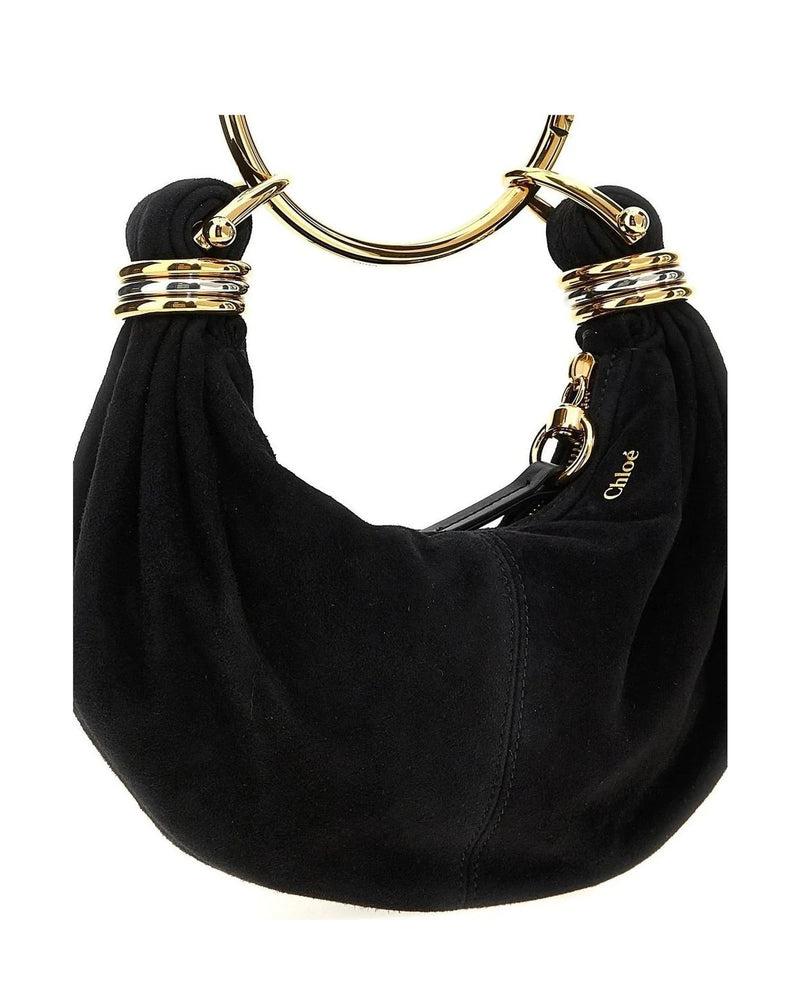 Chloé Hobo Bag in black, Goat Leather — view 3