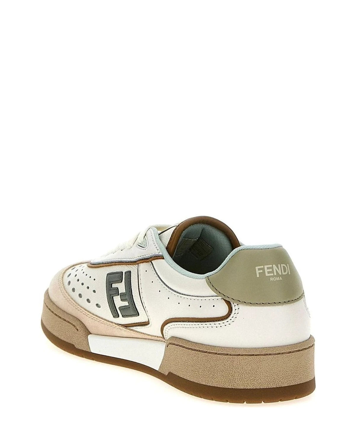 Fendi Sneakers in beige, Leather — view 3