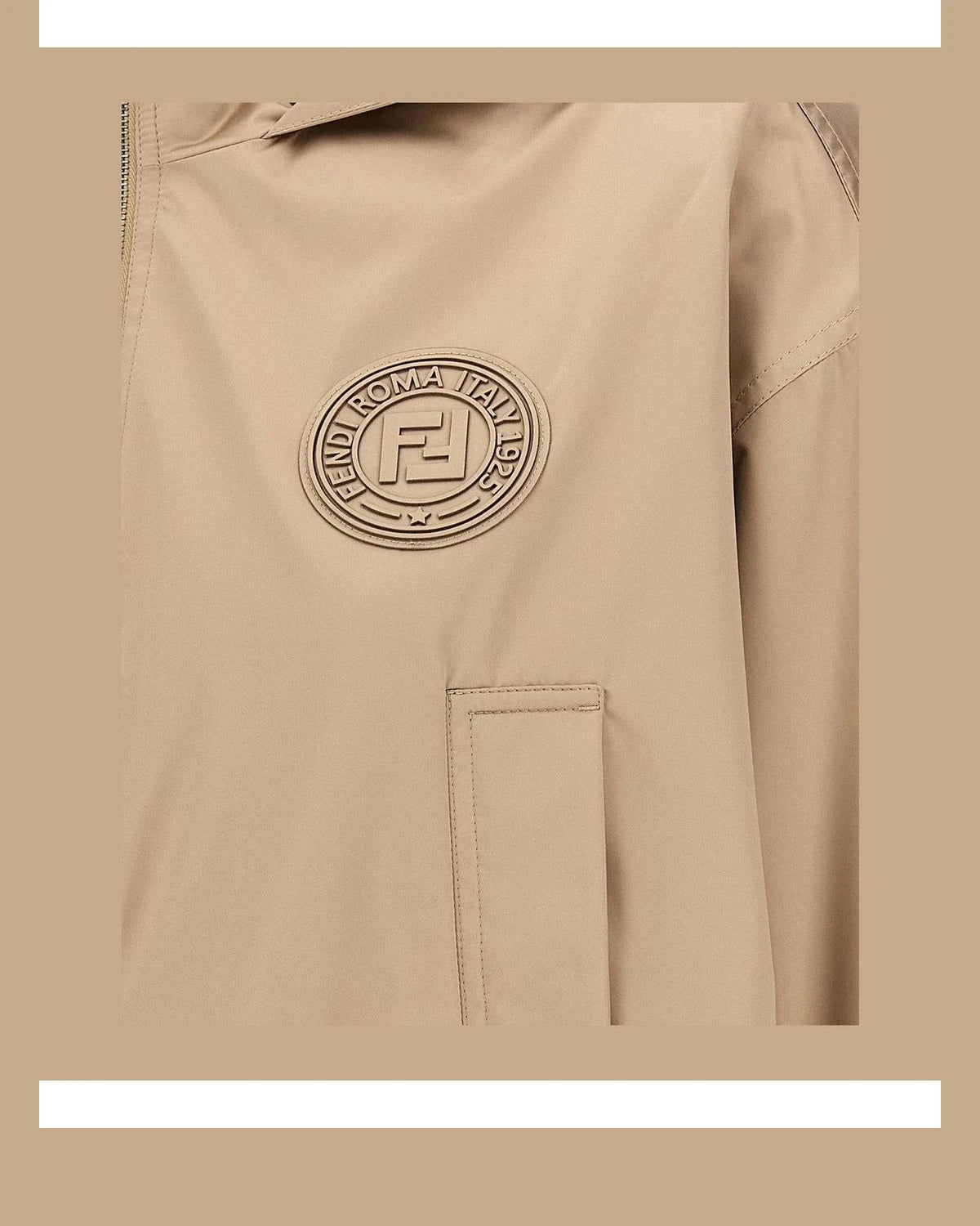 Fendi Windbreaker in brown, Polyester — view 4