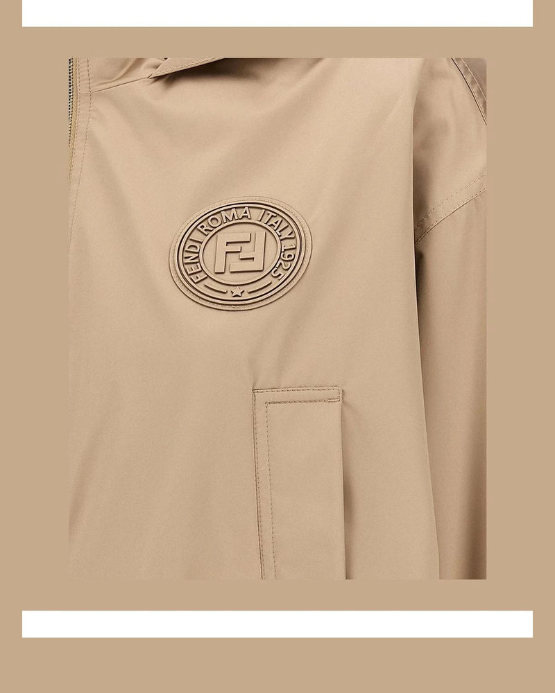 Fendi Windbreaker in brown, Polyester — view 4