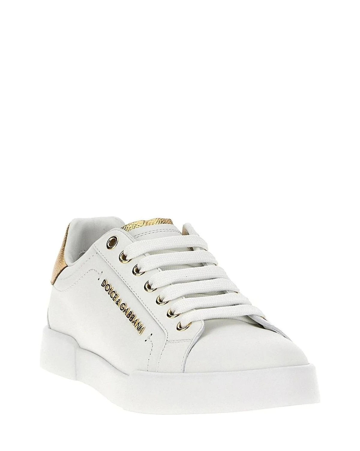 Dolce & Gabbana Sneakers in gold, Calfskin Leather — view 2
