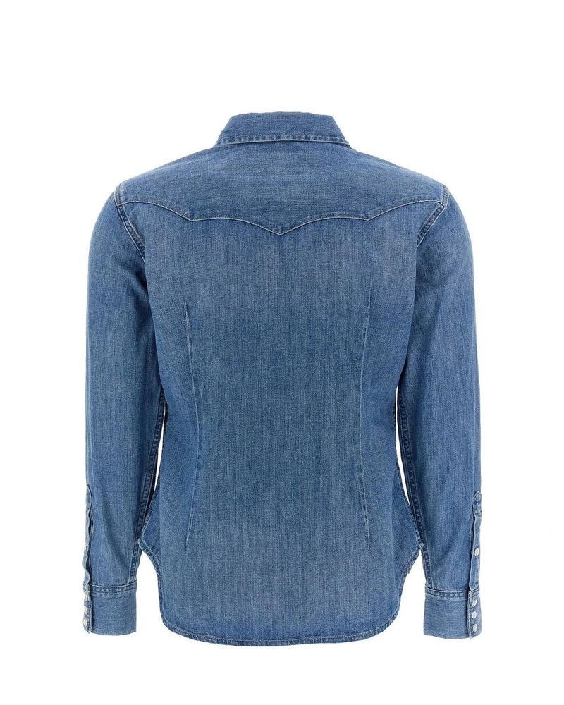 Polo Ralph Lauren Dress Shirt in blue, Cotton — view 2