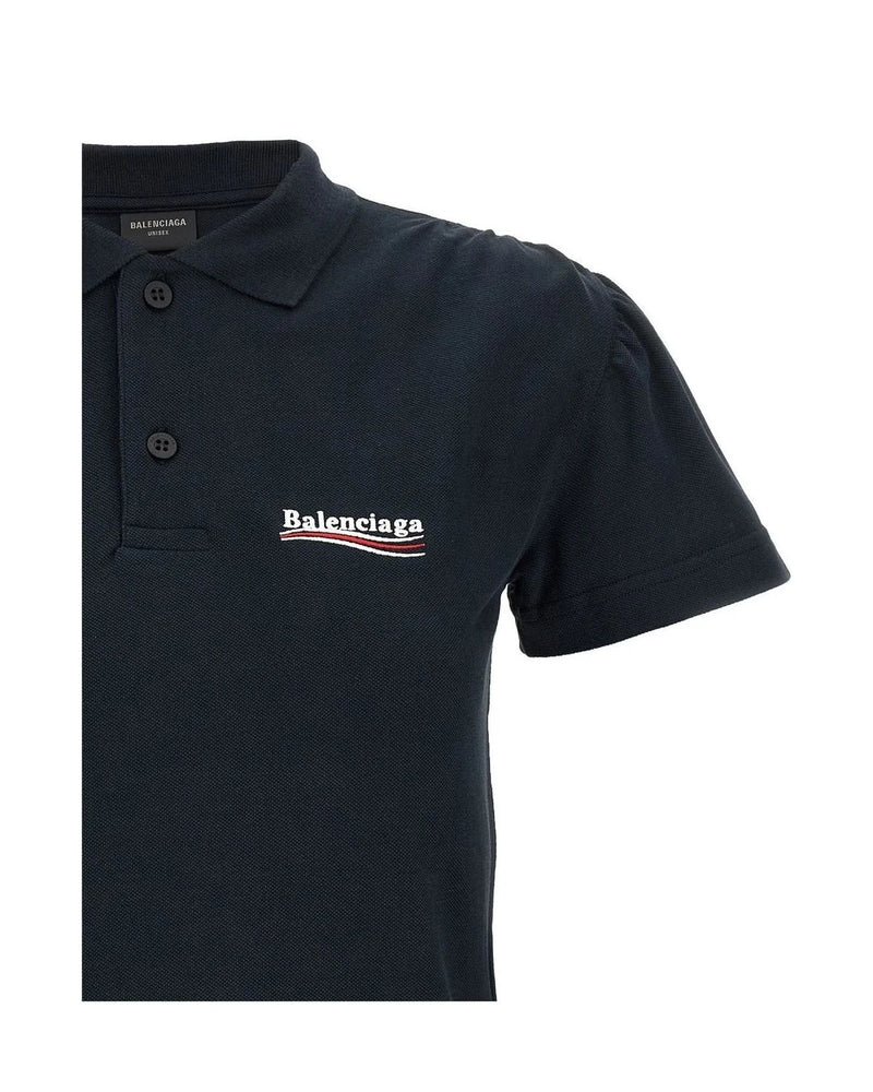 Balenciaga Polo in blue, Cotton — view 3