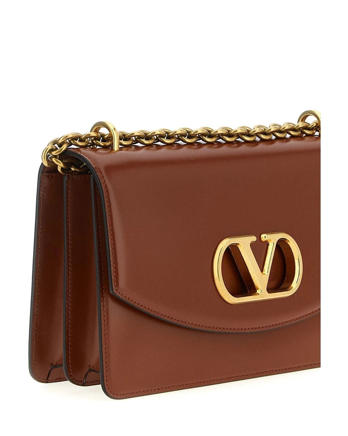 Valentino Garavani Cross Body Bag in brown, Calfskin Leather — view 3