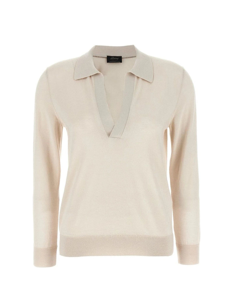 Brioni Polo in beige, Cashmere