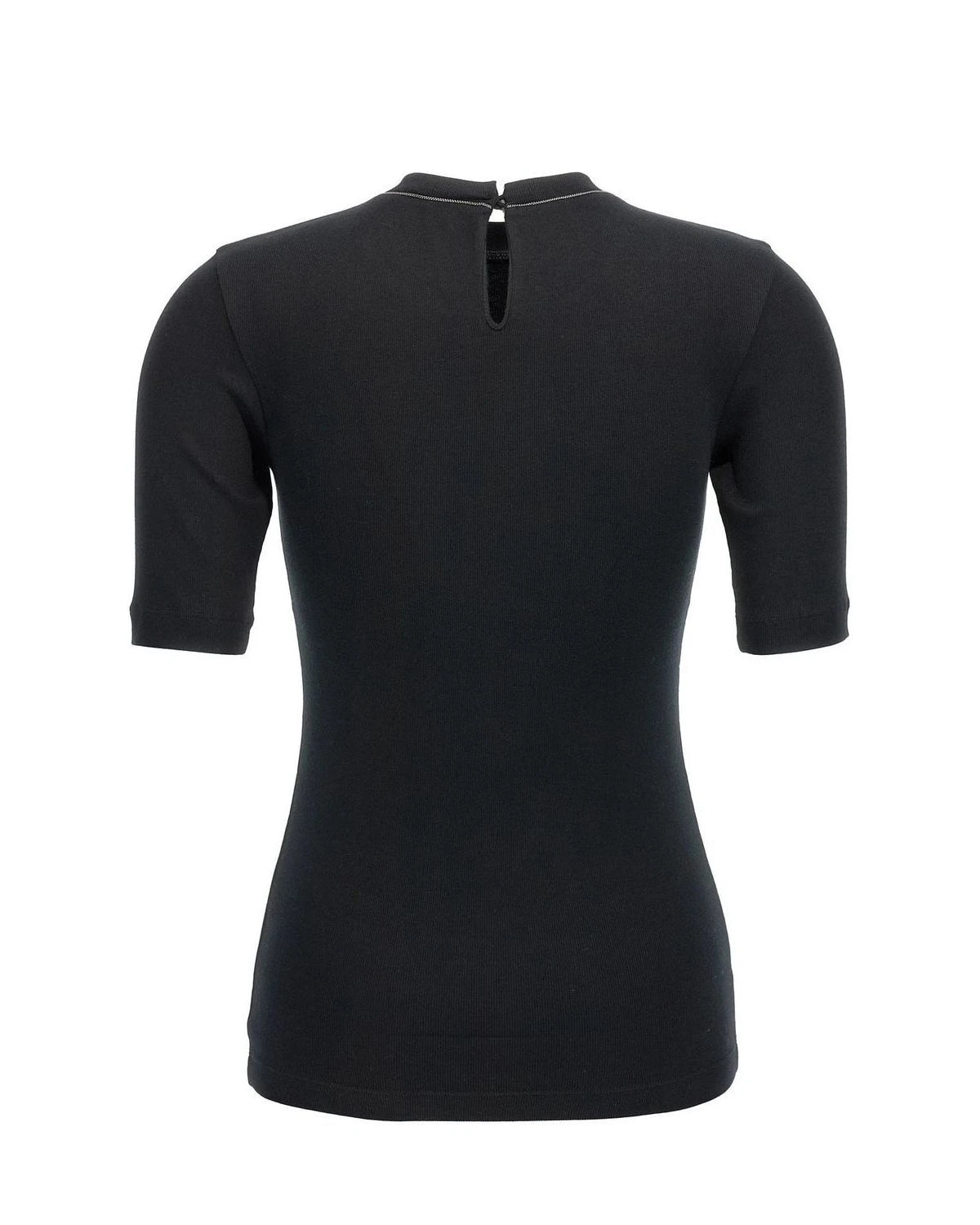 Brunello Cucinelli T-Shirt in black, Cotton — view 2