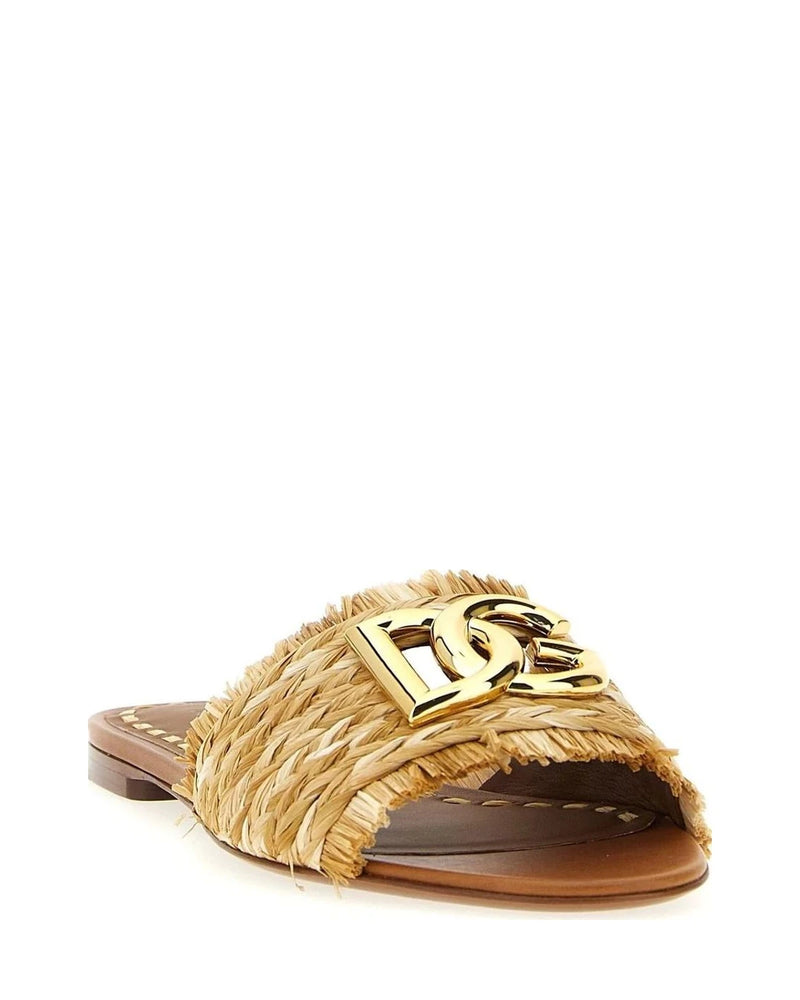 Dolce & Gabbana Sandals in brown, Raffia — view 2
