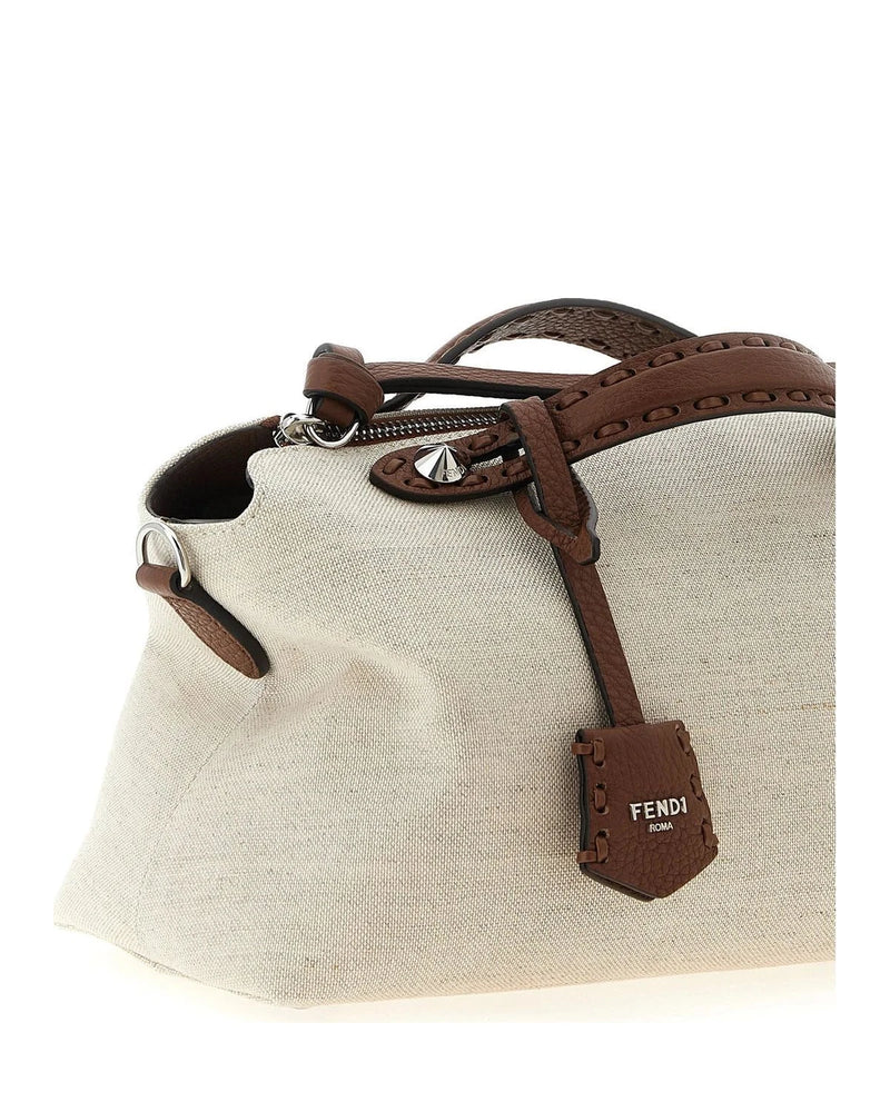 Fendi Satchel Bag in beige, Polyurethane — view 3