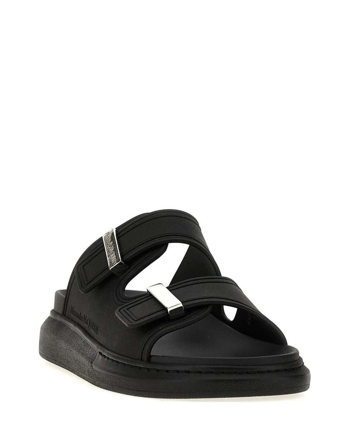 Alexander McQueen Slides in black, Rubber — view 2