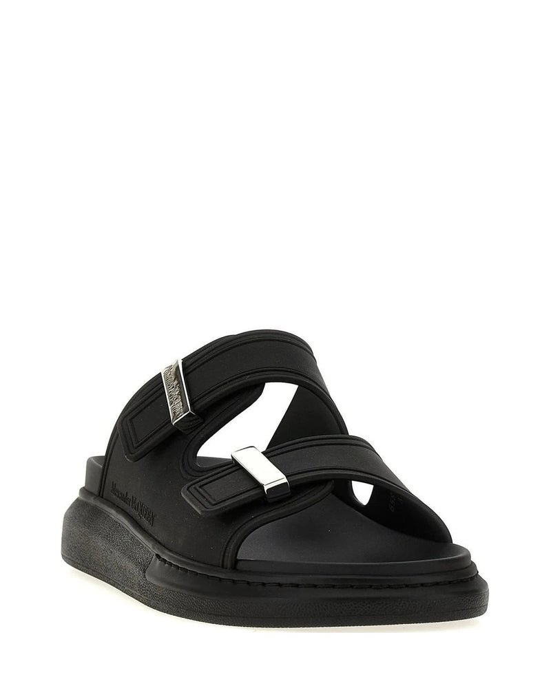 Alexander McQueen Slides in black, Rubber — view 2