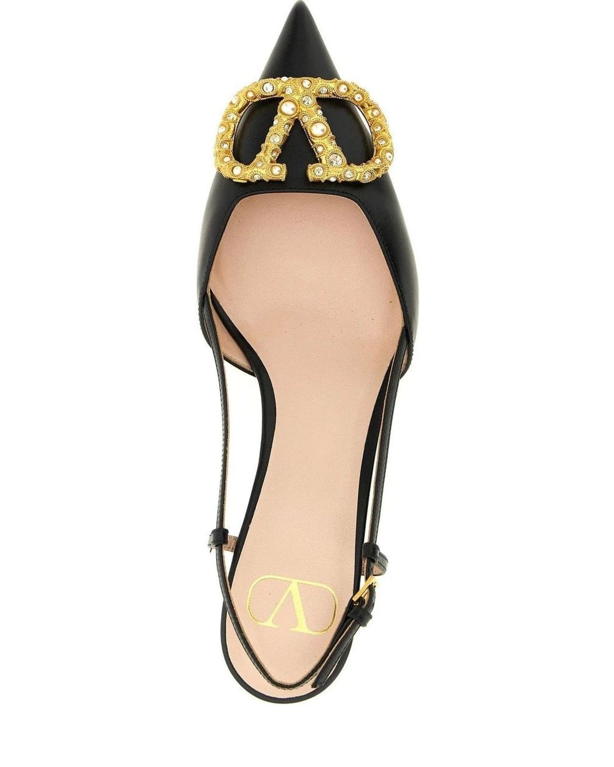Valentino Garavani Pumps in black, Calfskin Leather — view 4