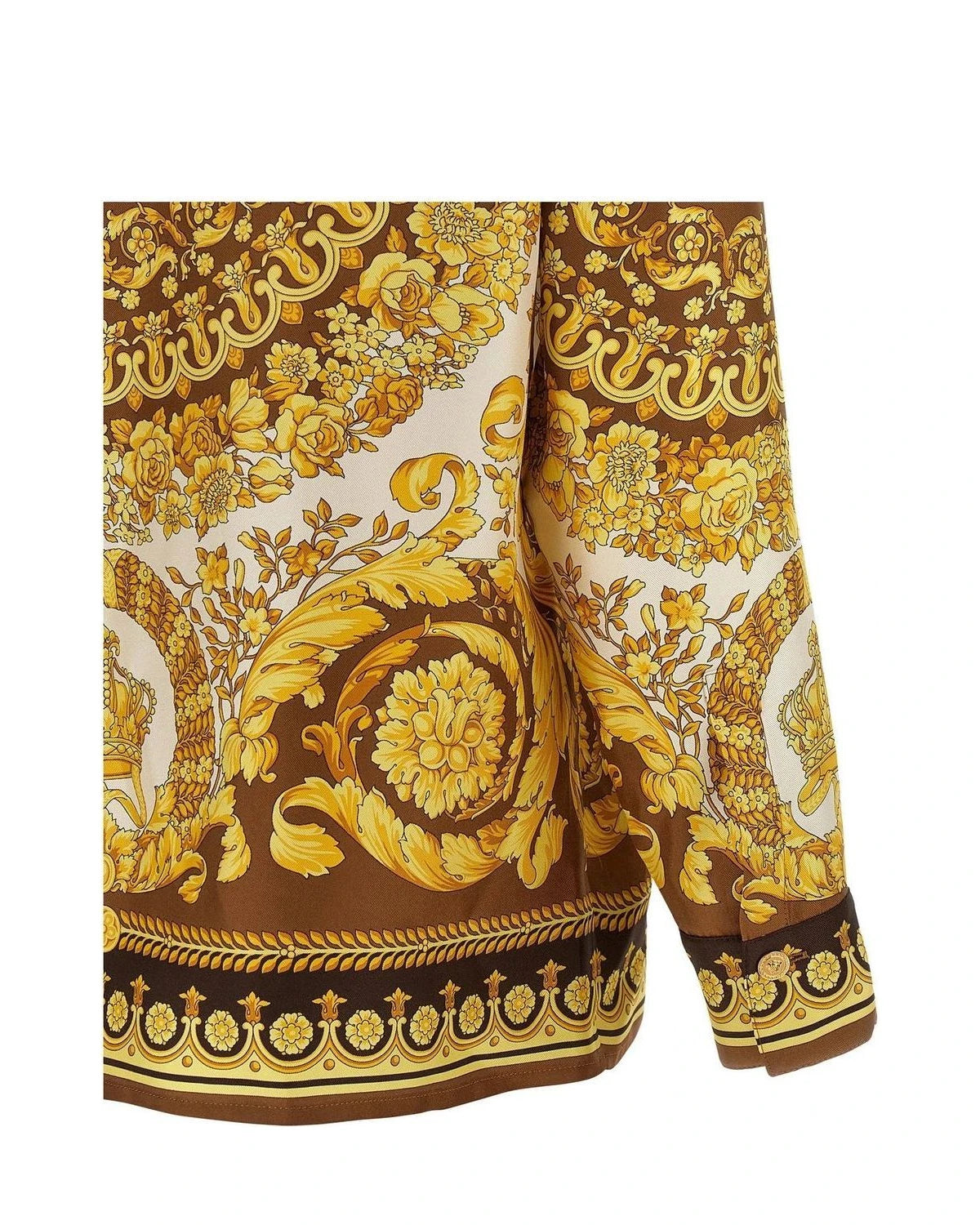 Versace Dress Shirt in gold, Silk — view 4