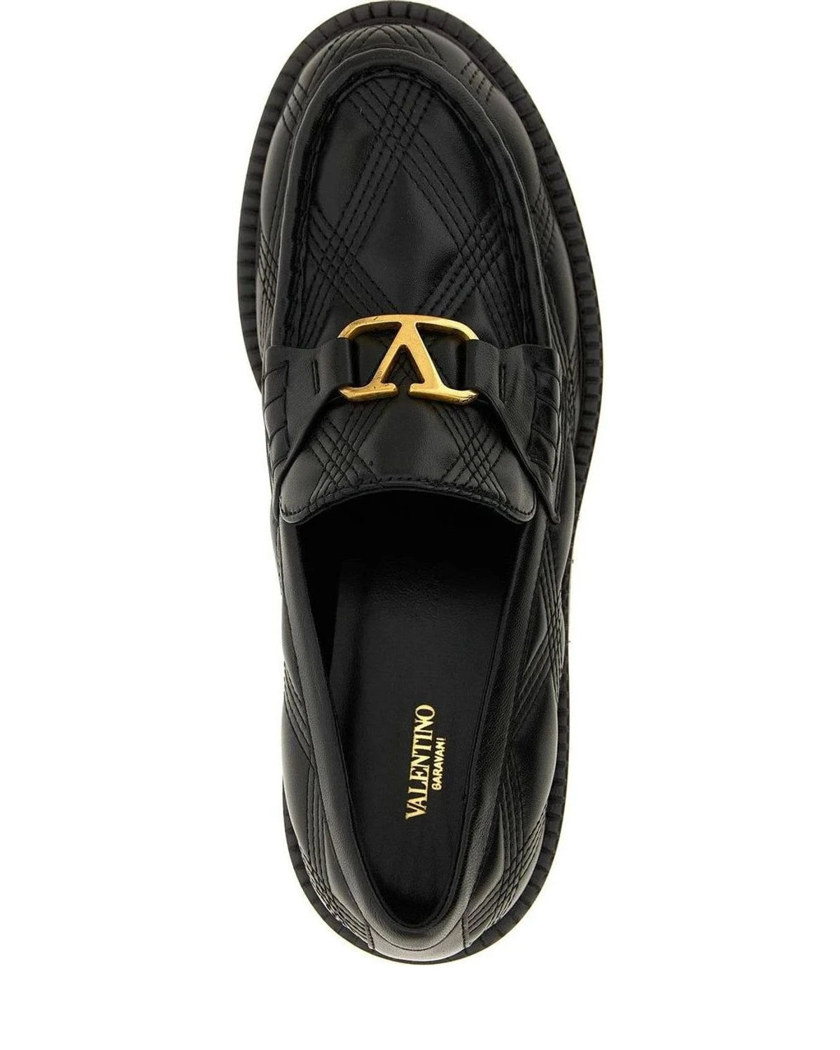 Valentino Garavani Loafers in black, Lamb Leather — view 4