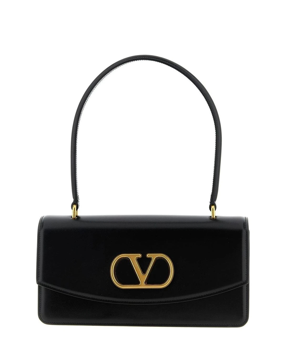 Valentino Garavani Shoulder Bag in black, Calfskin Leather