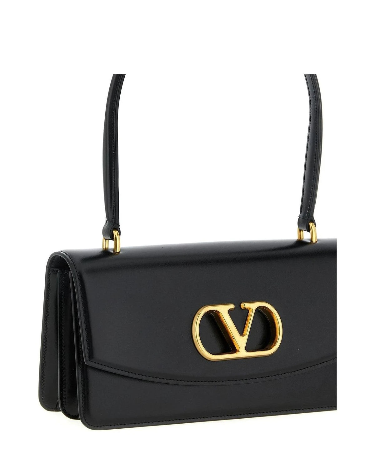 Valentino Garavani Shoulder Bag in black, Calfskin Leather — view 3