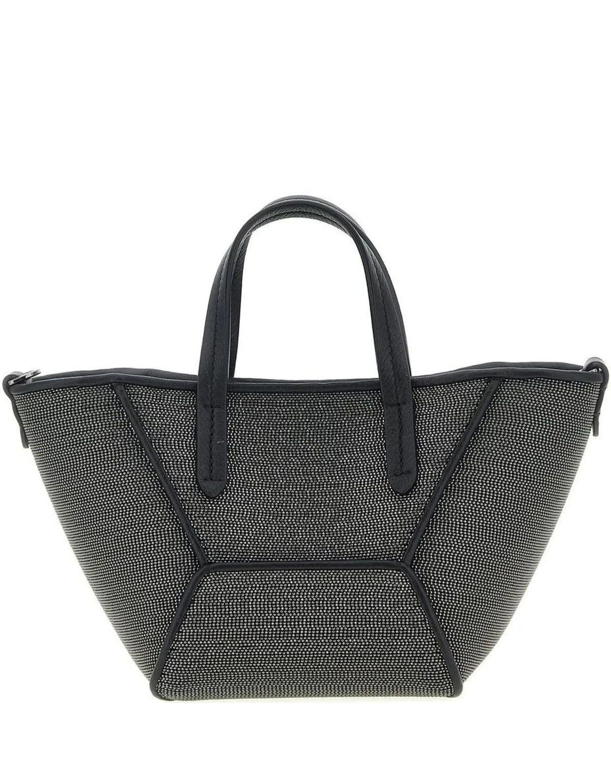 Brunello Cucinelli Satchel Bag in black, Leather