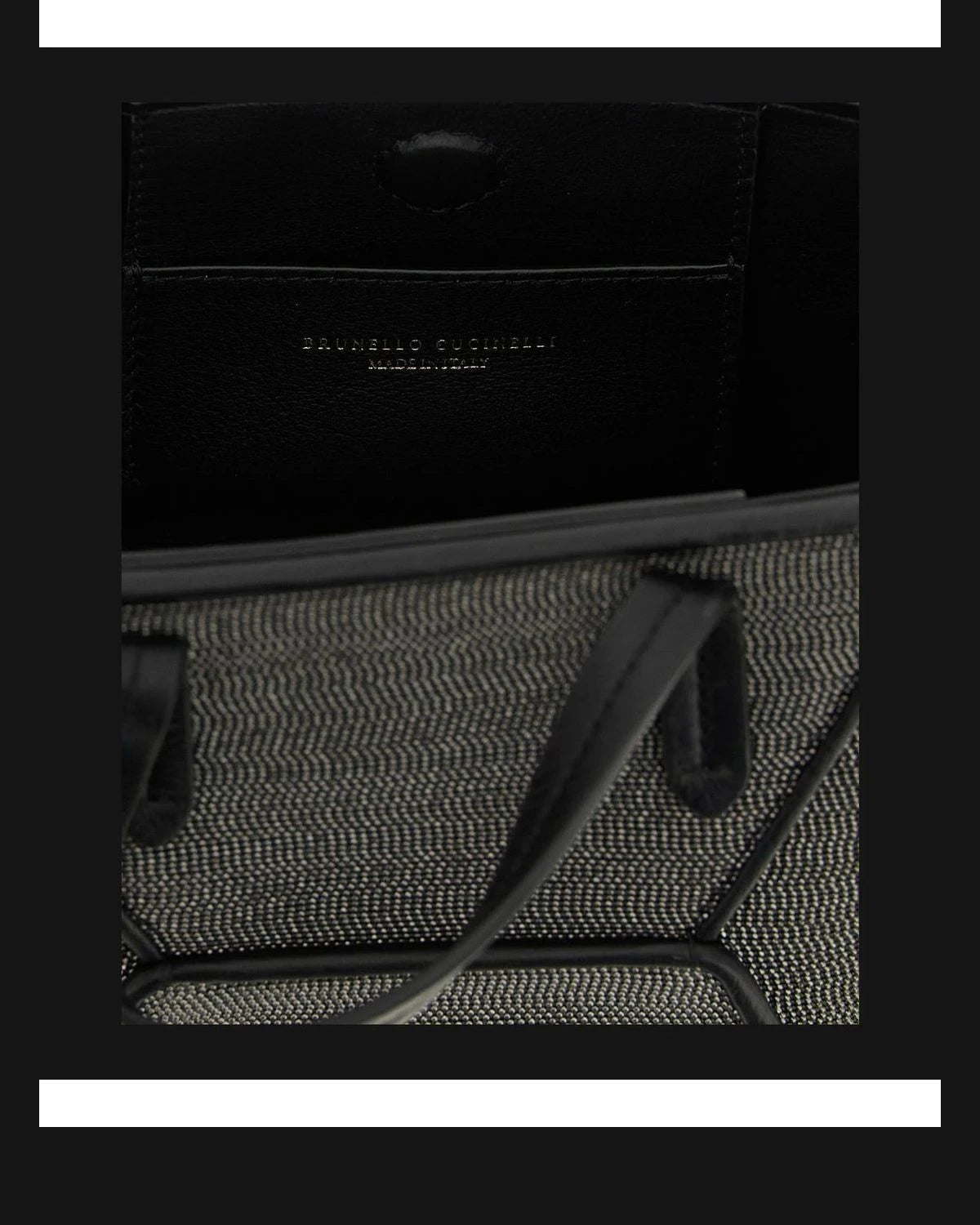 Brunello Cucinelli Satchel Bag in black, Leather — view 4