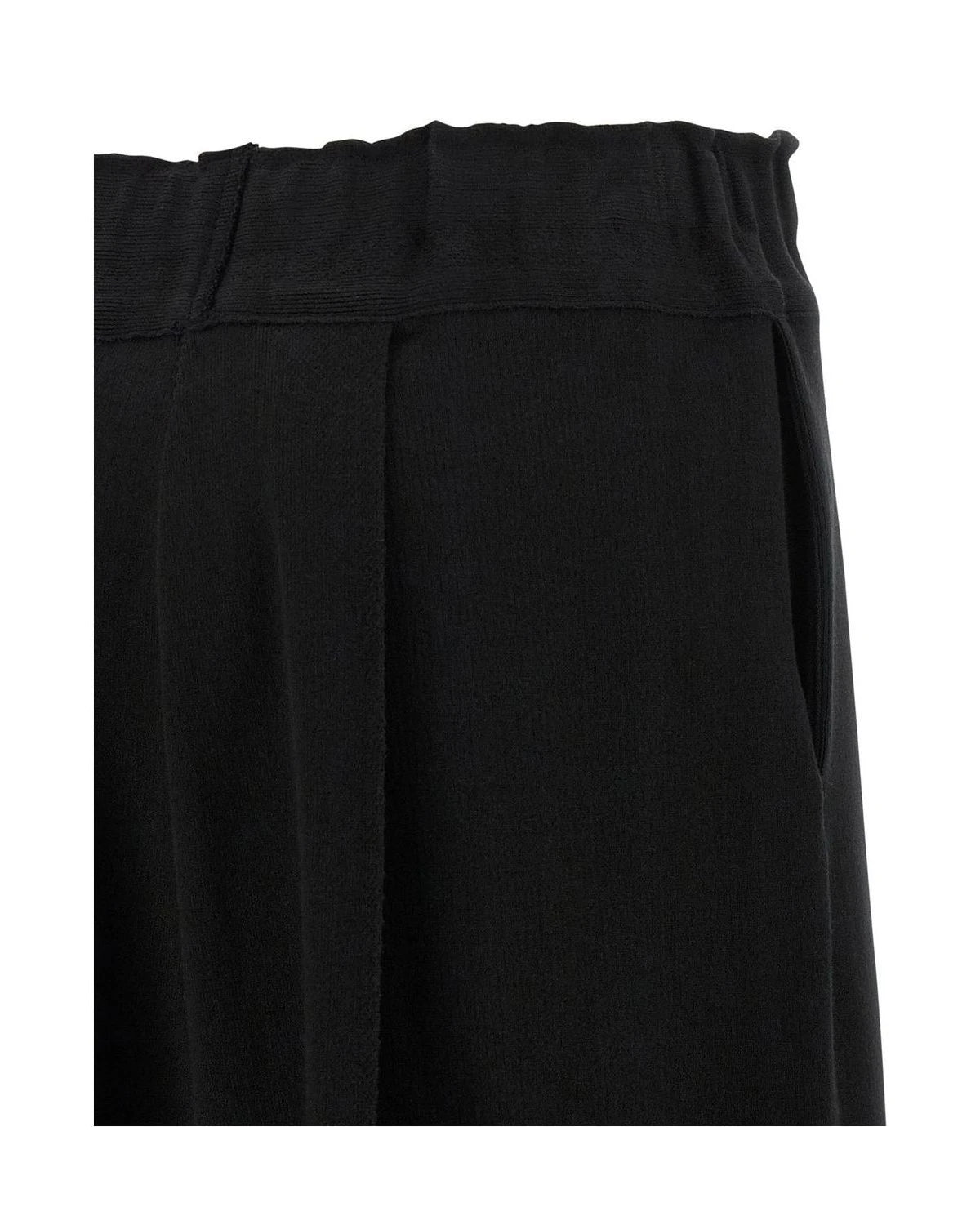 Issey Miyake Palazzo Pant in black, Cotton — view 4