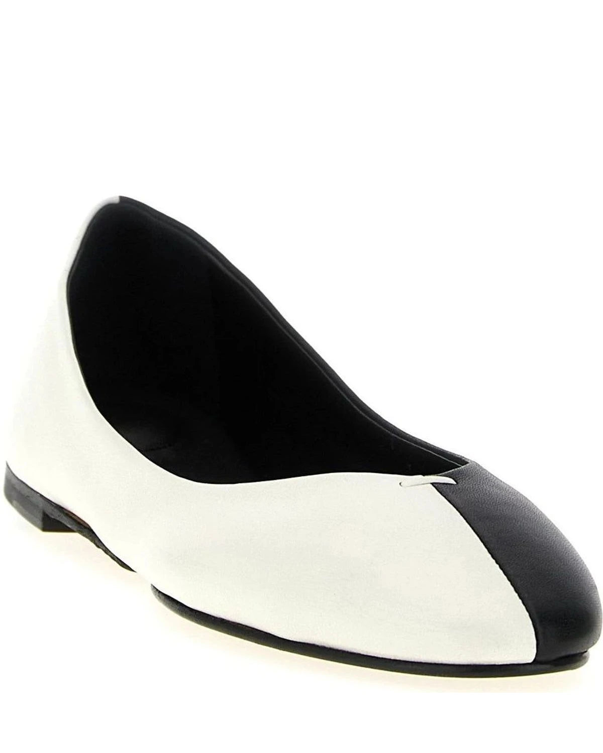 Jacquemus Flats in white, Lamb Leather — view 2