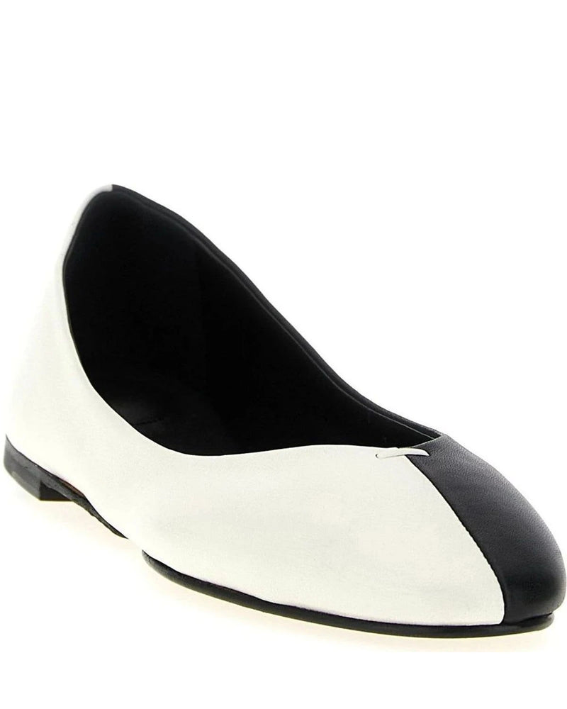 Jacquemus Flats in white, Lamb Leather — view 2