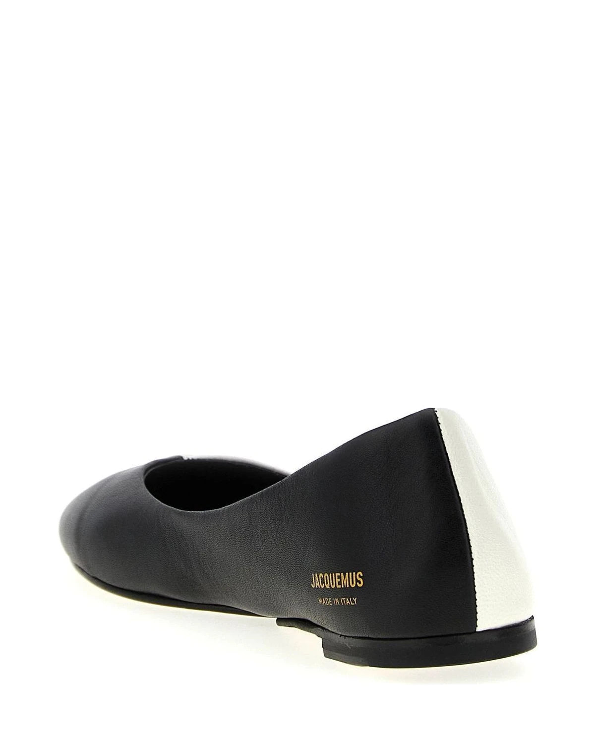 Jacquemus Flats in white, Lamb Leather — view 3