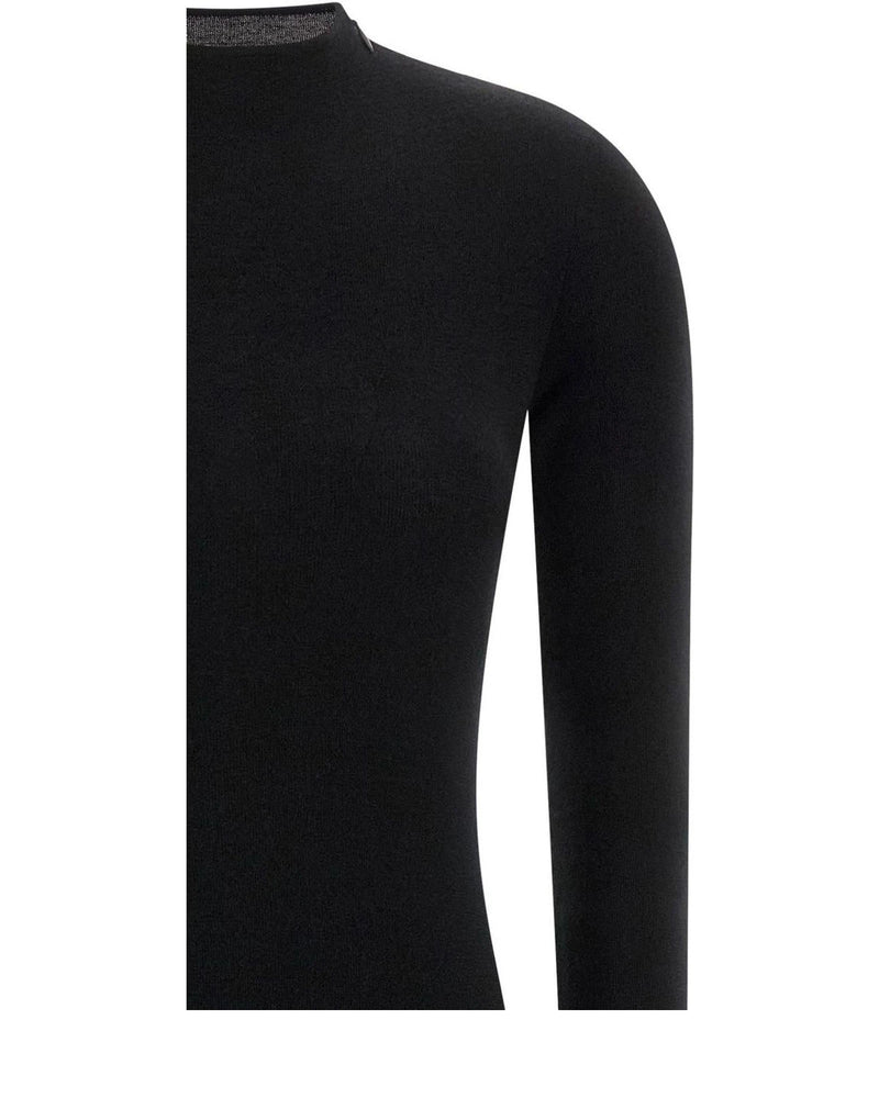 Black Cashmere Long Dress 