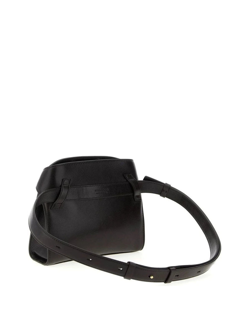 Ferragamo Cross Body Bag in brown, Calfskin Leather — view 2