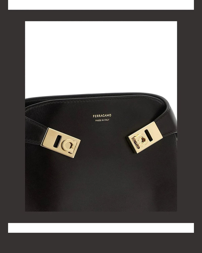 Ferragamo Cross Body Bag in brown, Calfskin Leather — view 3