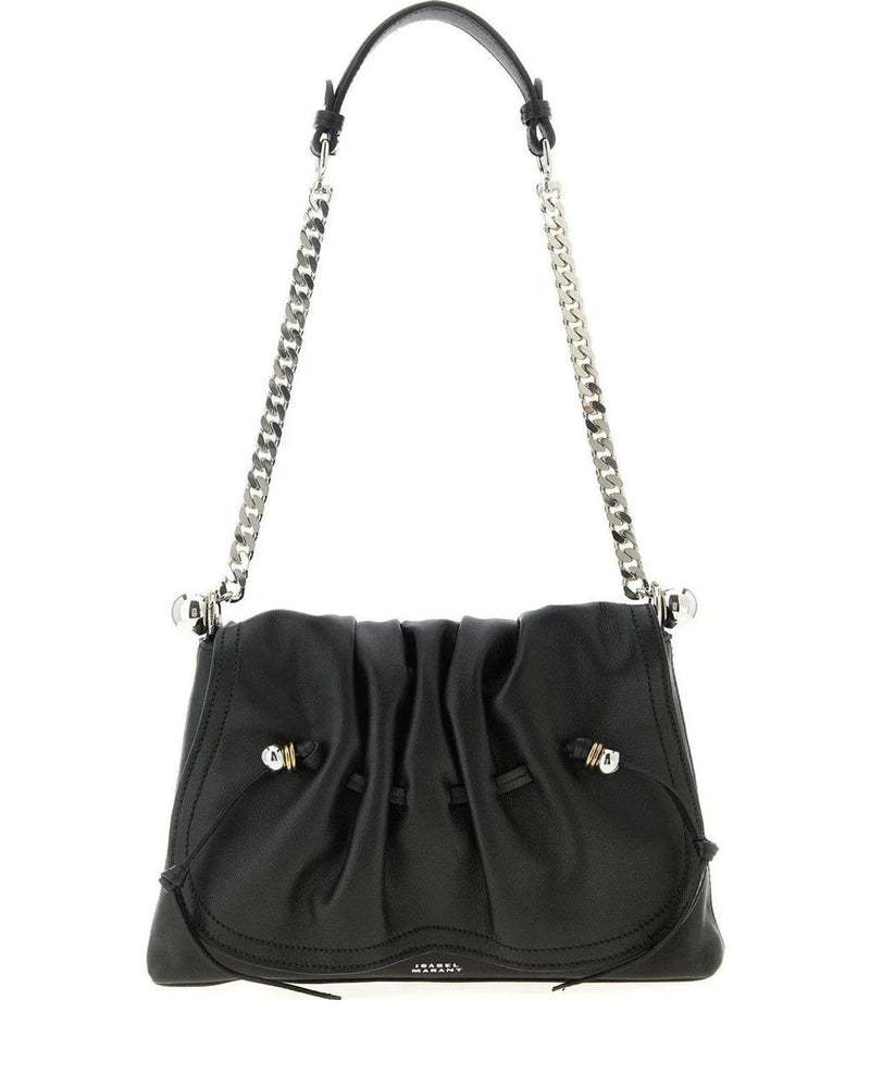 Isabel Marant Shoulder Bag in black, Calfskin Leather