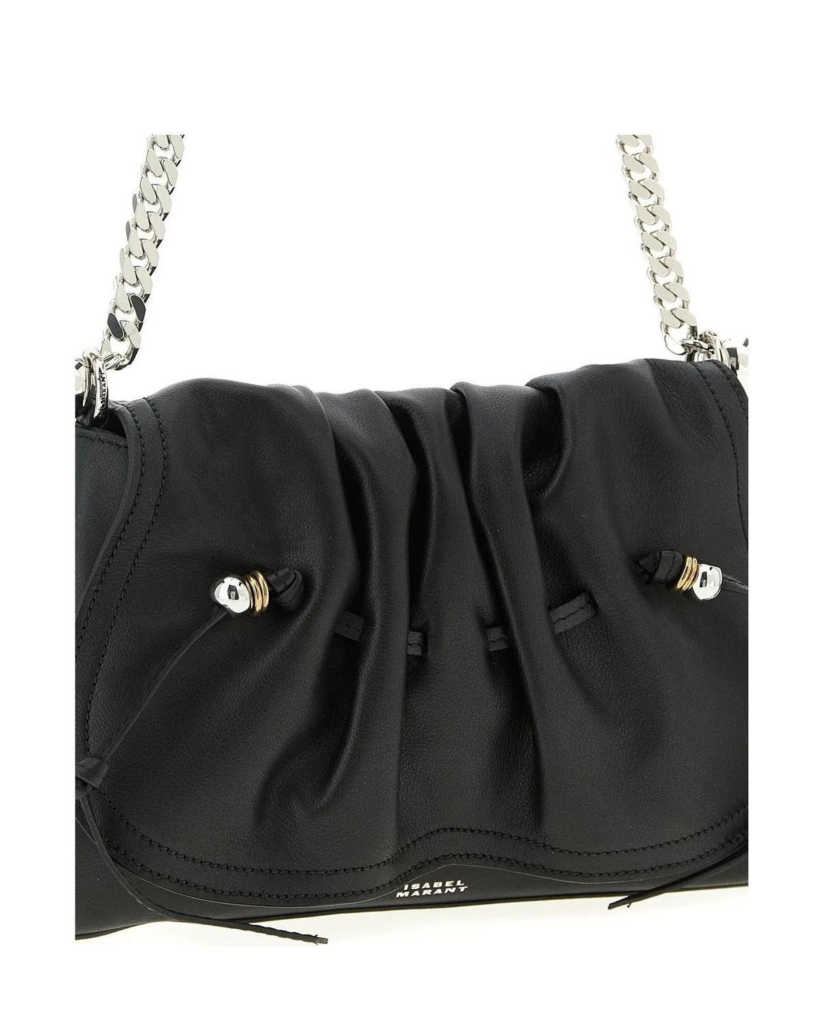 Isabel Marant Shoulder Bag in black, Calfskin Leather — view 3