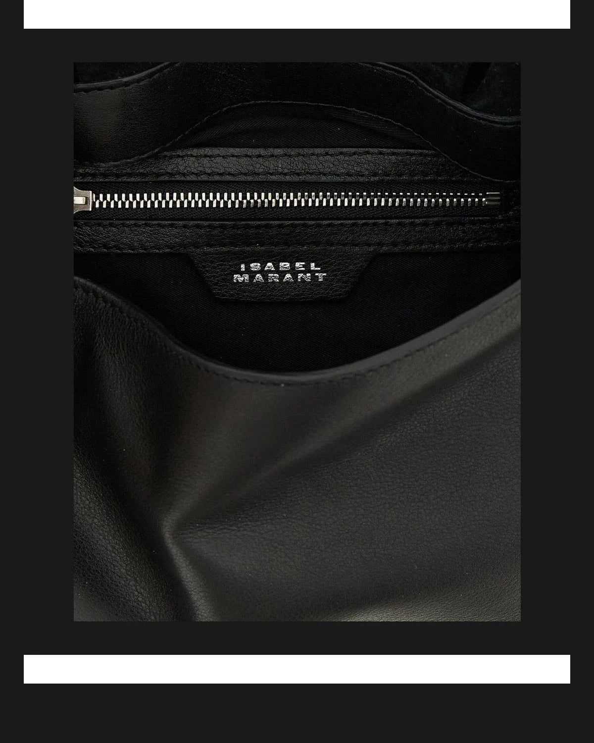 Isabel Marant Shoulder Bag in black, Calfskin Leather — view 4
