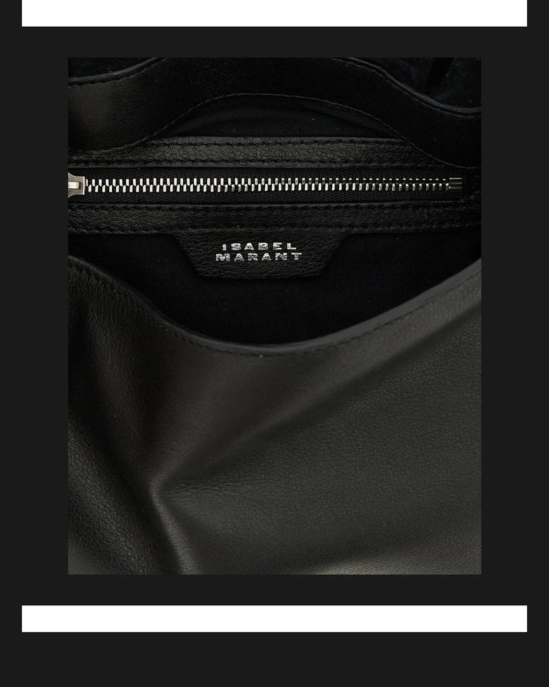 Isabel Marant Shoulder Bag in black, Calfskin Leather — view 4
