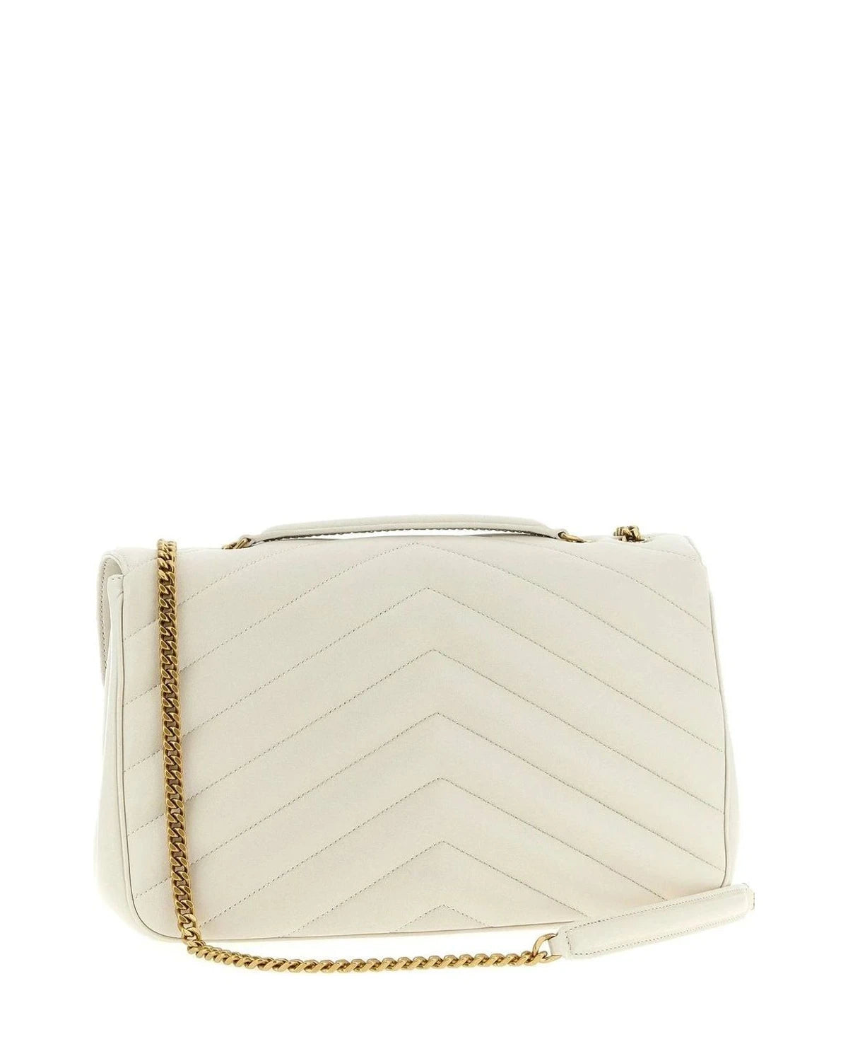 Saint Laurent Shoulder Bag in beige, Lamb Leather — view 2