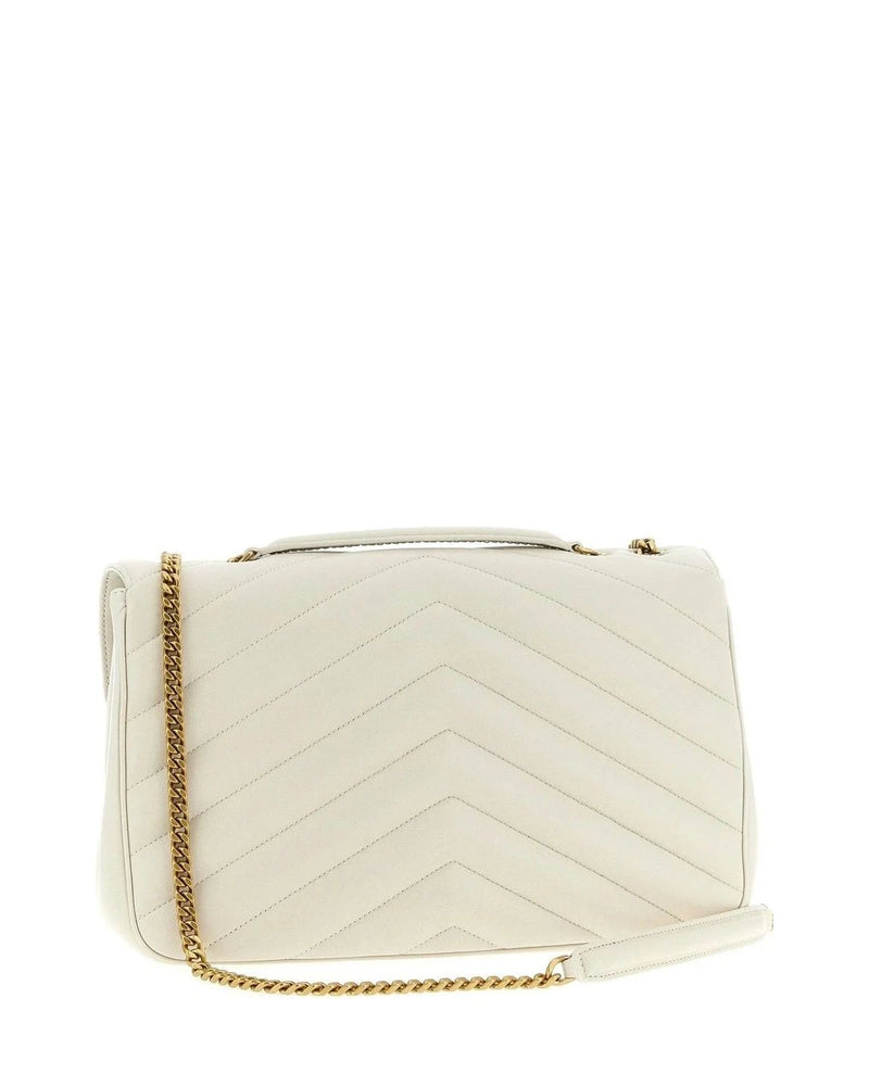 Saint Laurent Shoulder Bag in beige, Lamb Leather — view 2